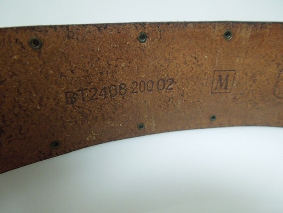 s513 Vintage Southwestern ZUNI Hand Tooled Leathe… - image 5