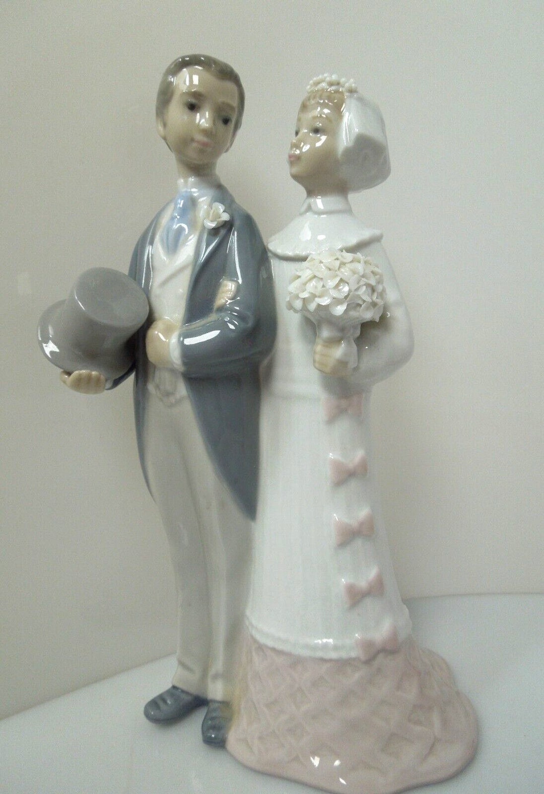 T130 Lladro Wedding Couple, Lladro 4808, Retired Lladro, Wedding Gift
