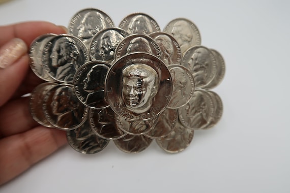 T298 Vintage Belt Buckle Coins Liberty Head 1776-1976 - Etsy