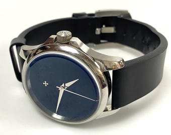 Reloj de pulsera automático Veneziano Redentore de acero inoxidable con cristal de zafiro S y caja v086