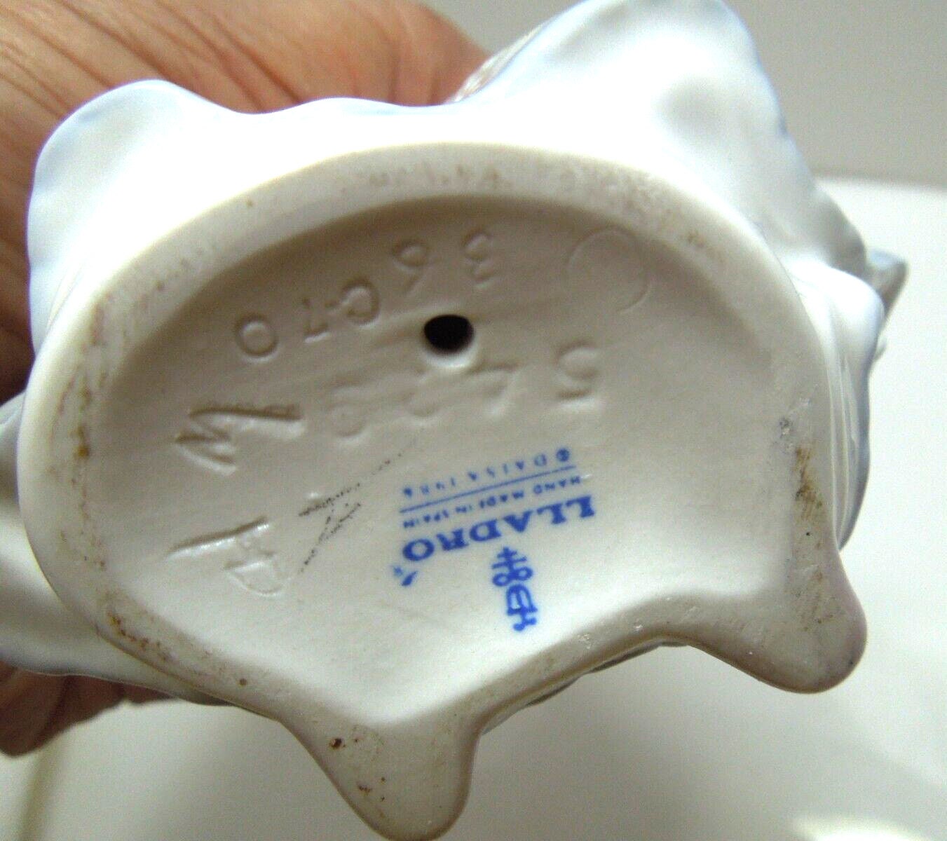 もと@グッズ整理中 S668 Vintage LLADRO Porcelain Figure Happy Birthday Girl with Cake