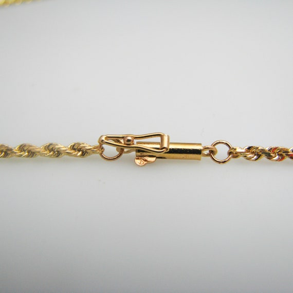 d789 Stunning 14k Yellow Gold 24" Rope Chain - image 4