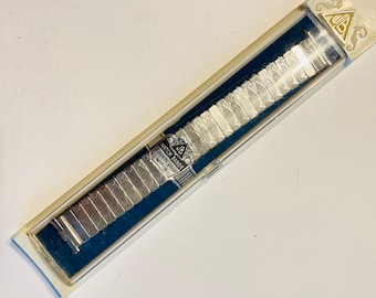 f577 Vintage NOS JB Champion Stainless Steel Stretch Wrist Watch Band & Case