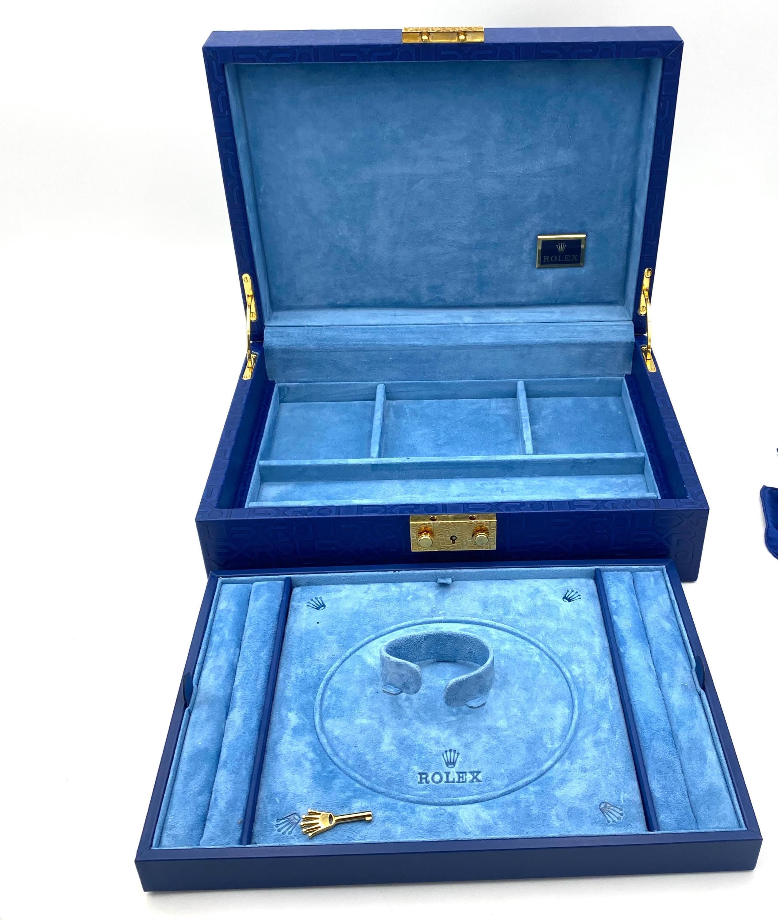 C*༉様 ROLEXアクセサリーケース V396 Vintage Rolex Jewelry Box Watch and Rings Storage Case