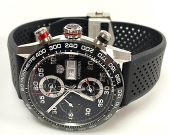 v223 TAG Heuer CARRERA Calibre 16 Chronograph Day Date CBN2A1AA Wrist Watch +Box