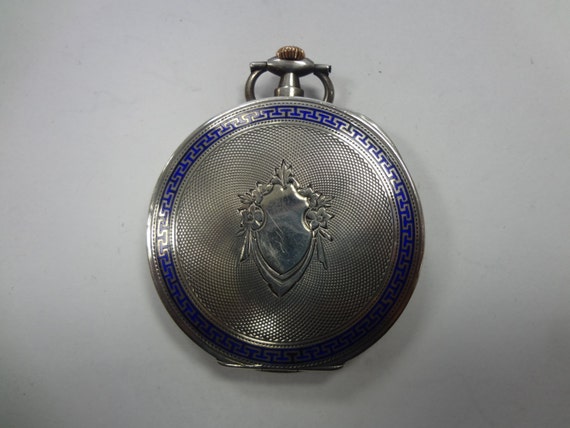 c546 Vintage 1900s Geneve Pocket Watch - image 4