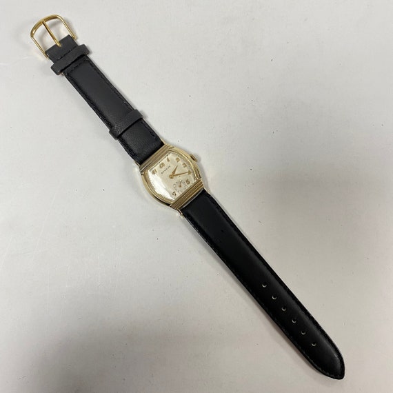 f749 Vintage Benrus Swiss Men's Wrist Watch Stain… - image 3