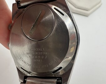 時計 terms.s1472 p175 Nice Men's Seiko Chronograph Quartz Date Watch Bracelet