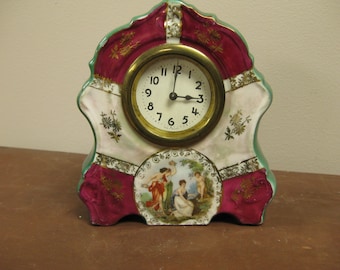 g197 Vntage 1920s German Miniature Clock