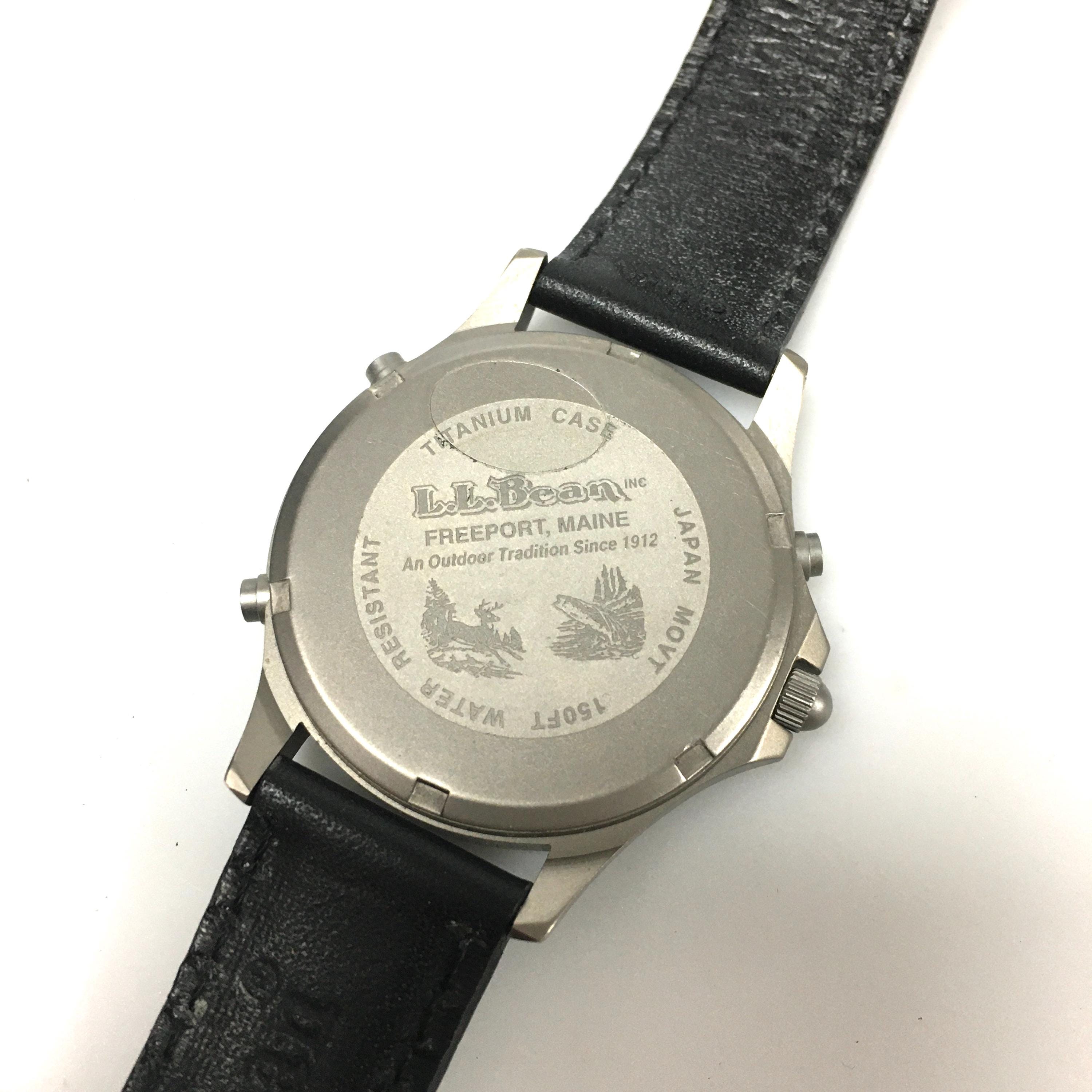 V295 Vintage L.l.bean Quartz Japan Movement Titanium Case WR 150ft