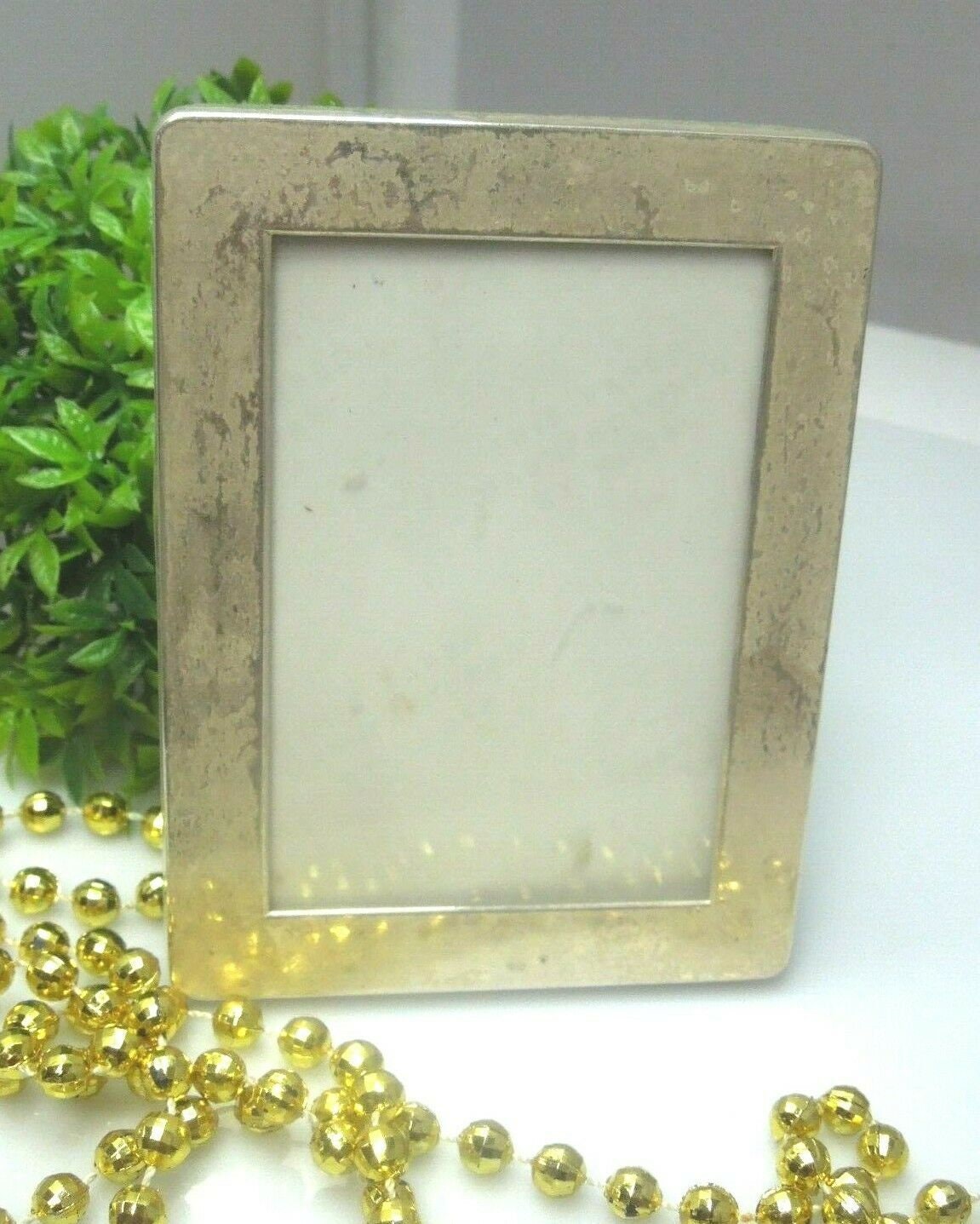 Q523 Antique Sterling Silver Tabletop Photo Frame By Lullaby