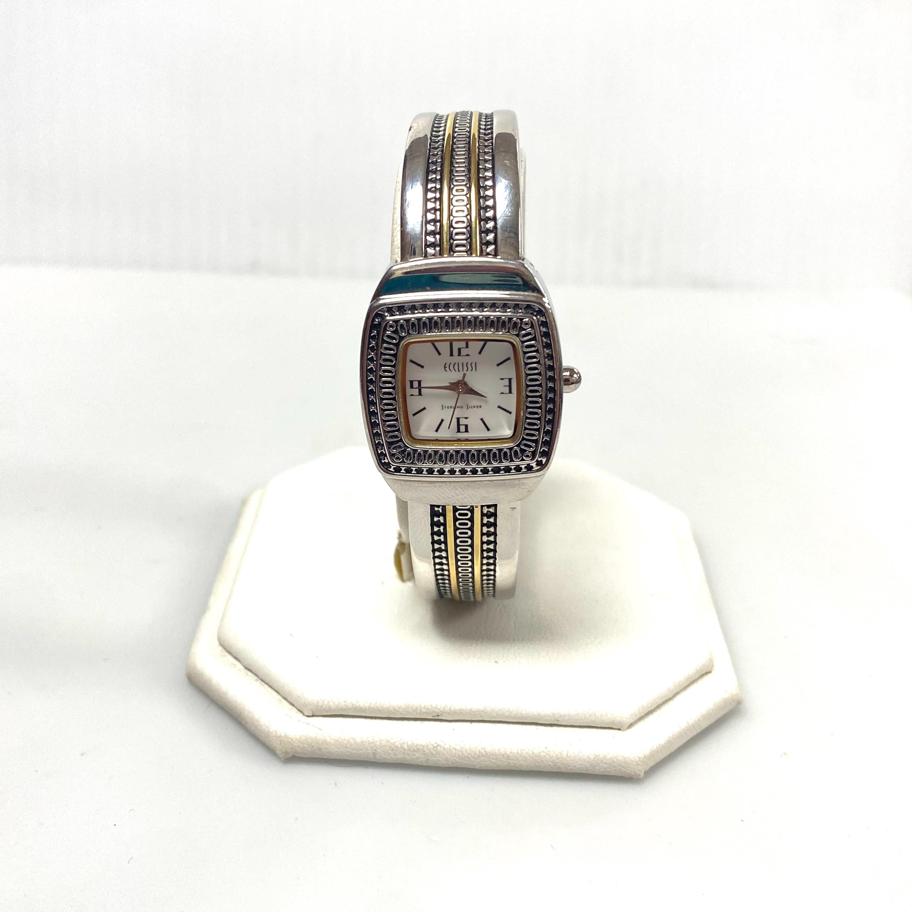 Vintage Ecclissi sterling silver quartz watch. Vintage Ecclissi 925 Sterling Silver Ladies Watch Genuine  main image 3