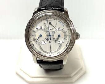 w058 Stührling Original Saturnalia DT 283 Automatic 45mm Men's Wrist Watch 5ATM