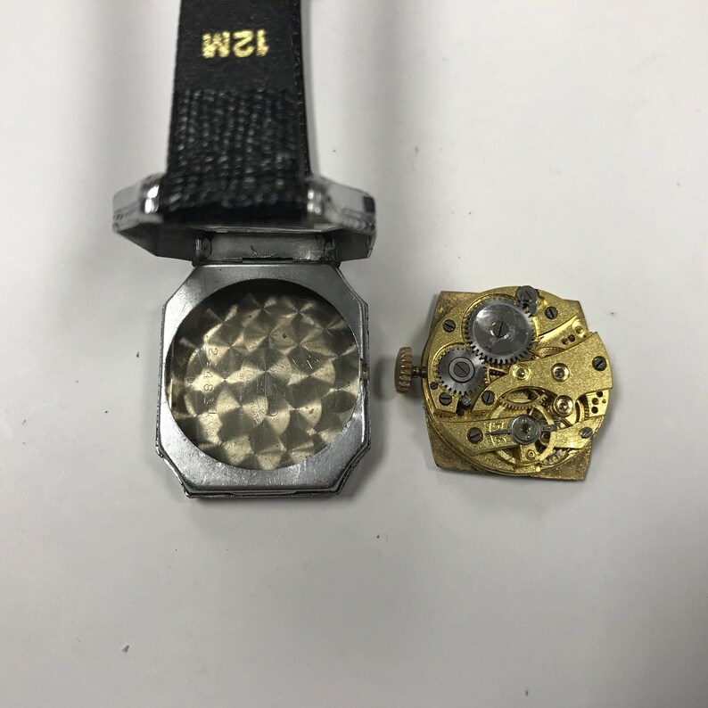 d350 Vintage 14K Rolled Gold Plate Mechanical Men's Wrist Watch image 2