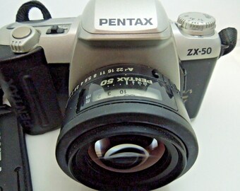 PENTAX カメラ S595 Pentax ZX-50 Camera with lens Vintage Rare Untested - Etsy 日本