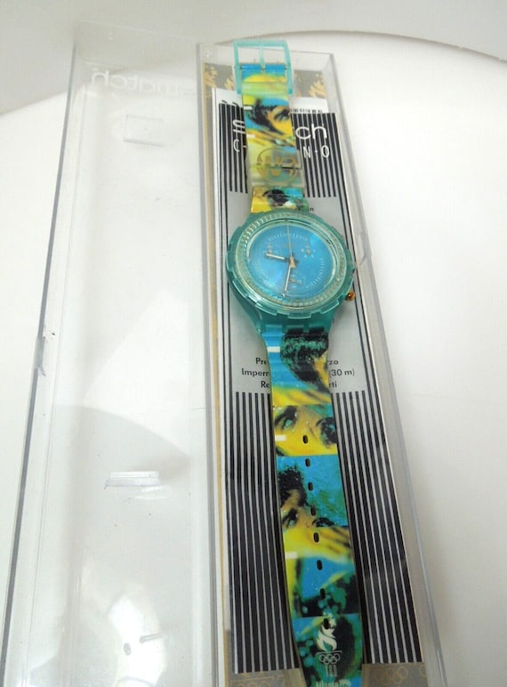 s469 1996 Olympics Mark Spitz Swatch Watch Atlanta