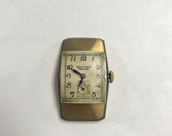 F426 Vintage Waltham Premier USA Men's Wrist Watch 10K GF 17J With