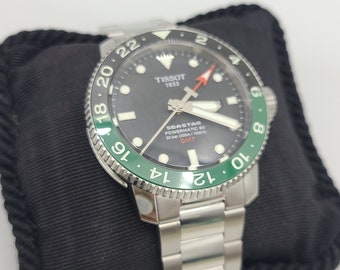 k949 Nice Men's Stylish Automatic Tissot Seastar Powermatic 80 25J Wristwatch