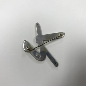 d172 Vintage Sterling Silver Brooch Pin image 4