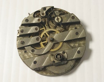 e906 Antique Misc. Watch Movement for Parts or Repair 20S