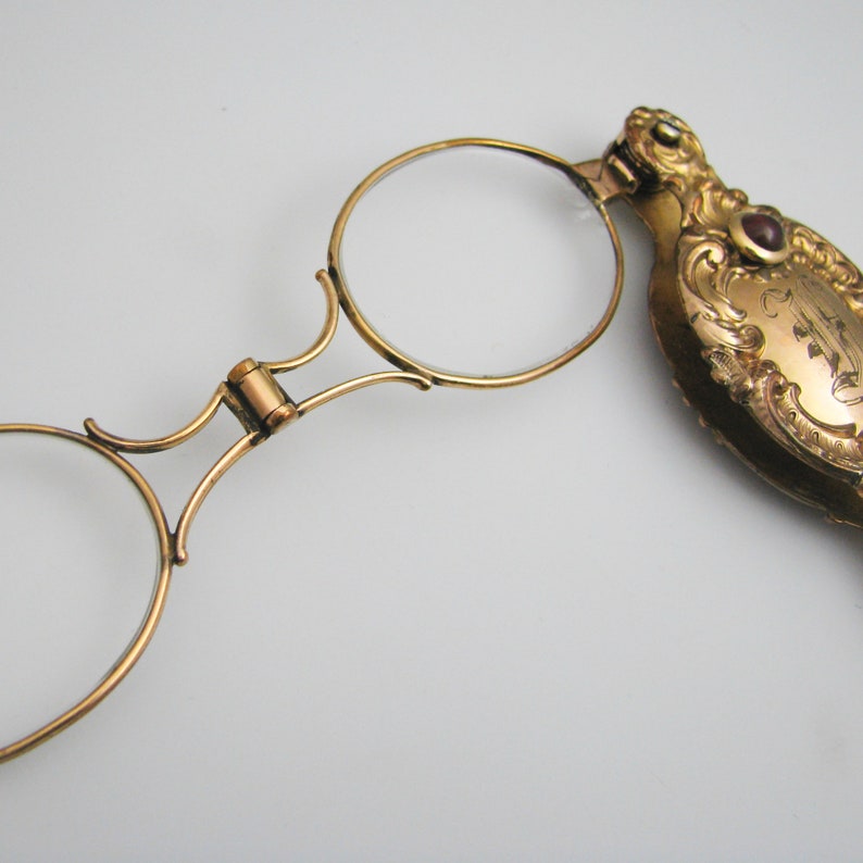 G066 Antique Gold Filled Folding Opera Glasses Etsy