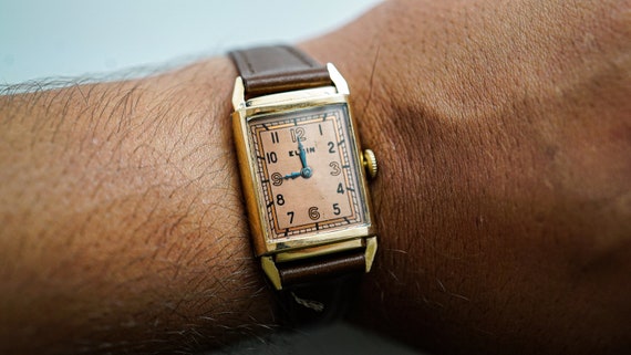 K013 Vintage 1930's Unisex Elgin Watch - image 6