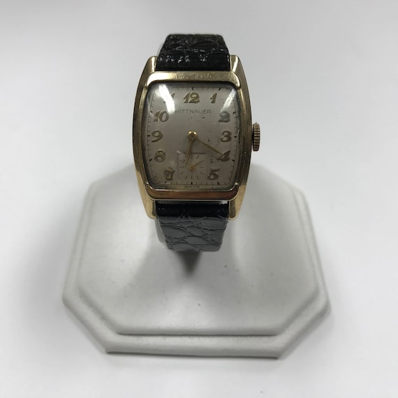 d238 Vintage Wittnauer Swiss 10K Gold Filled Steel B… Gem