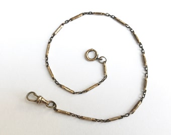 Éléments Pour Chaîne De Montre Vintage - Lot De 3 Pièces En Or Ou Doré, 9,3 G, Occasion