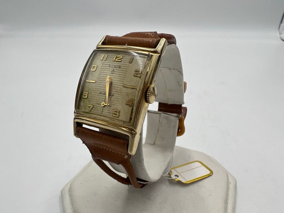 u042 Vintage Elgin 10k Gold Plated Mechanical 19J… - image 1