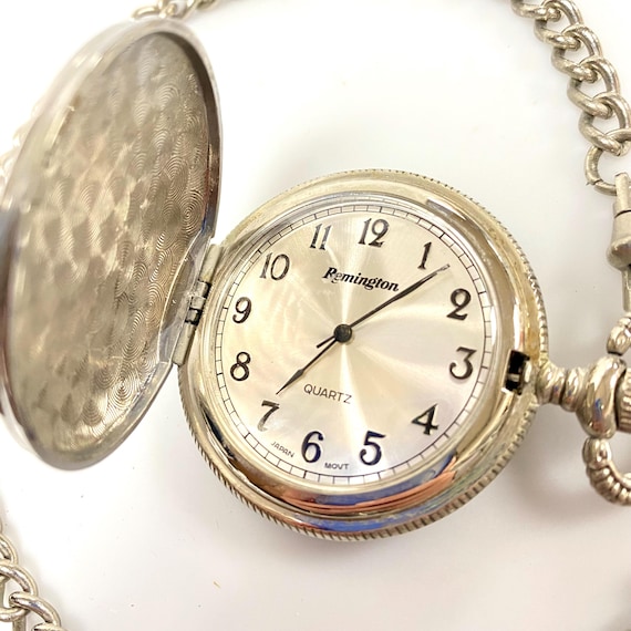 U764 Vintage Remington Quartz Japan Movement Pocket Watch - Etsy