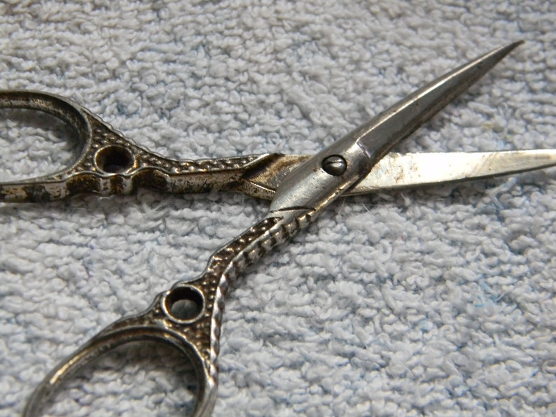 J786 Vintage Decorative Sewing Scissors by S.B. Germany Etsy