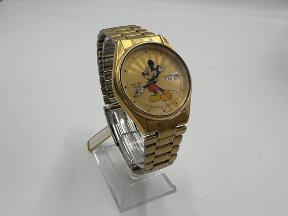 t971 Seiko Mikey Mouse Day Date Quartz Mid 80s - … - image 1