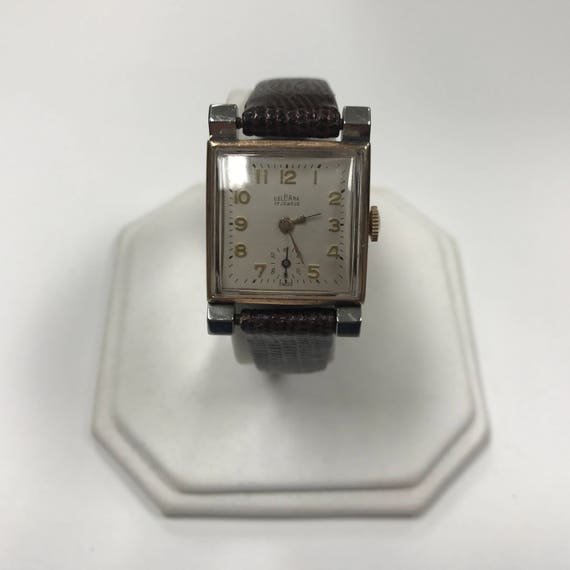Vintage WORKING Delbana 17 Jewels Winding New Silver Tone Band Art Nouveau Delbana 17 Jewels - Etsy main image 4