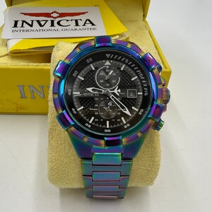 T668 Invicta Aviator Iridescent Color Men's Watch - Etsy