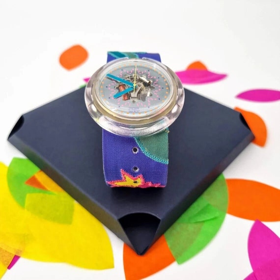 1992 Special Edition Swatch Watch PWZ103 Verushka VERUSCHKA PWZ103 Pop Swatch Watch – swatchandbeyond.com main image 4