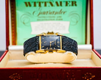 C567 Vintage Handsome Gent's Wittnauer Watch in 14k Yellow Gold Case