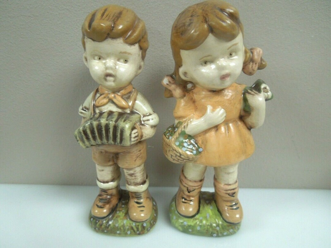 R110 Vintage Ceramic Boy and Girl Figurine Collectibles - Etsy