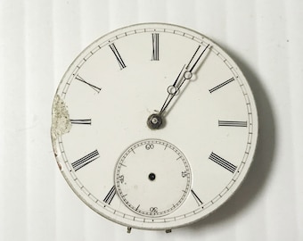 e931 Vintage Wrist Swiss Watch Movement for Parts Repair 6S