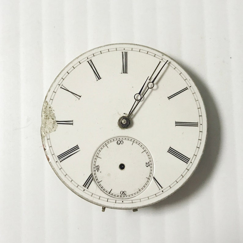 e931 Vintage Wrist Swiss Watch Movement for Parts Repair 6S bild 1