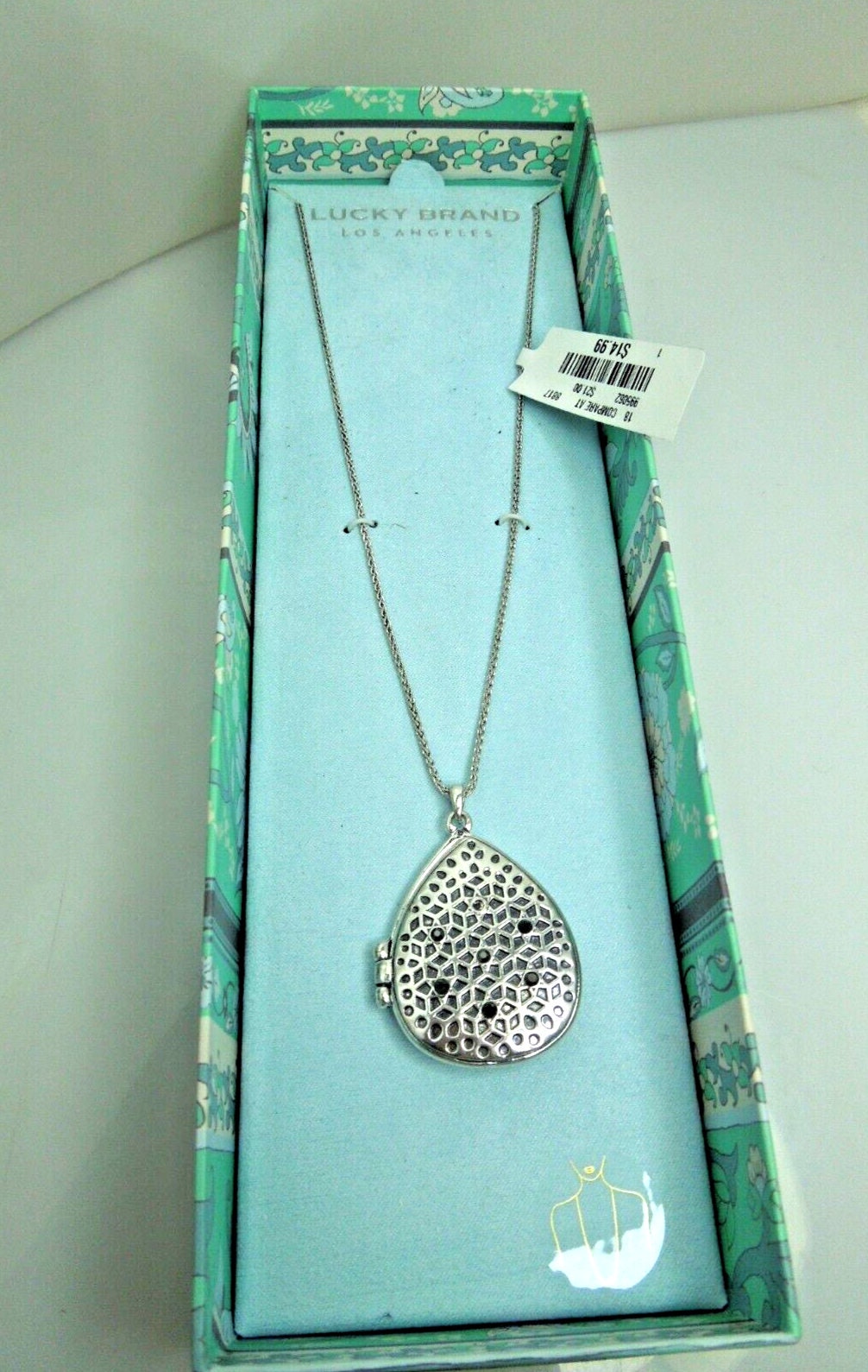 【LAZY DAWN】water drop point chain necklace N041~ネックレス LAZY DAWN】water drop point chain necklace N041~ネックレス