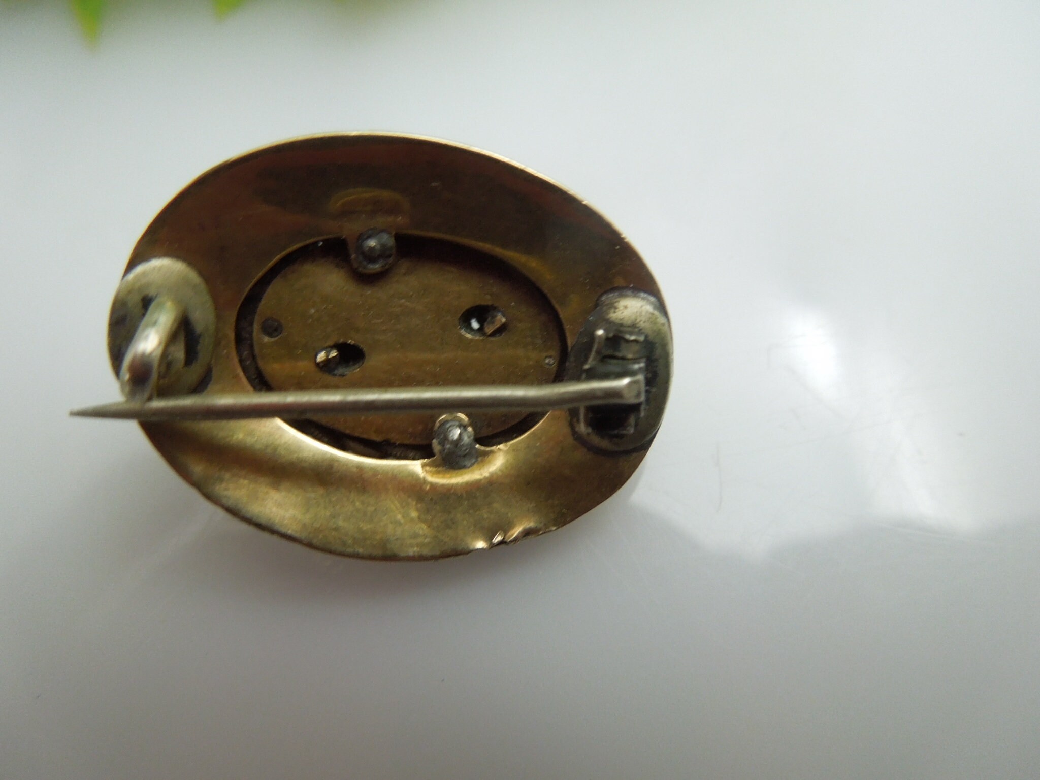 Q112 Vintage Gold 10k Beautiful Oval Pin/brooch - Etsy
