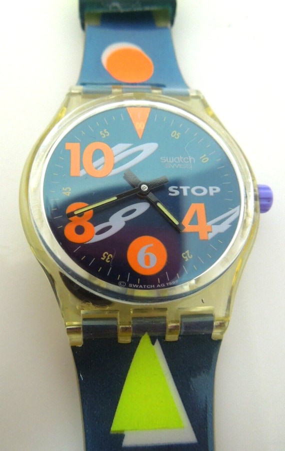 s492 Swatch Original Wrist Stop Watch 1993 Movimen