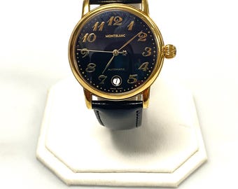 v251 Vintage Montblanc Automatic Swiss Stainless Steel WR 7004 Men's Wrist Watch