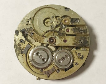 e959 Vintage Mechanical Wrist Watch Movement for Parts Repair