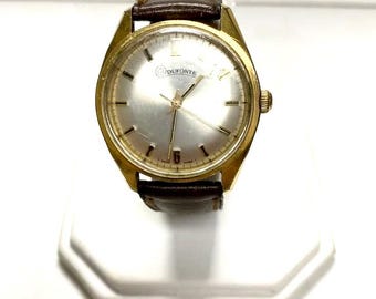 r838 Vintage DUFONTE by LUCIEN PICCARD Men's manual winding watch swiss made 1960s