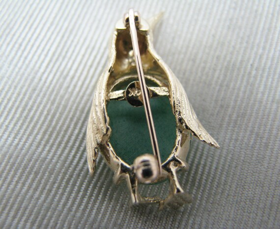 c624 Cute Penguin with a Jade Belly and a Diamond… - image 4