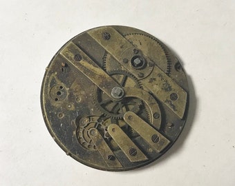 f018 Antique Watch Movement for Parts or Repair