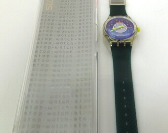 S486 Swatch Original Wrist Stop Watch 1993 Orologio SSK103 New 
