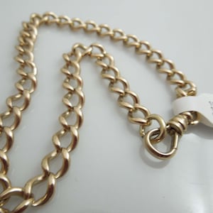 g496 Exquisite Men's 10kt Yellow Gold 11" Large Curb Link Bracelet