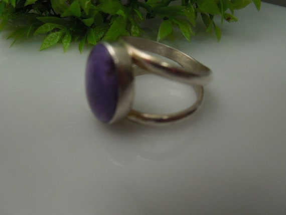 q452 Beautiful Sterling Silver Ring Size 9 (USA) … - image 4